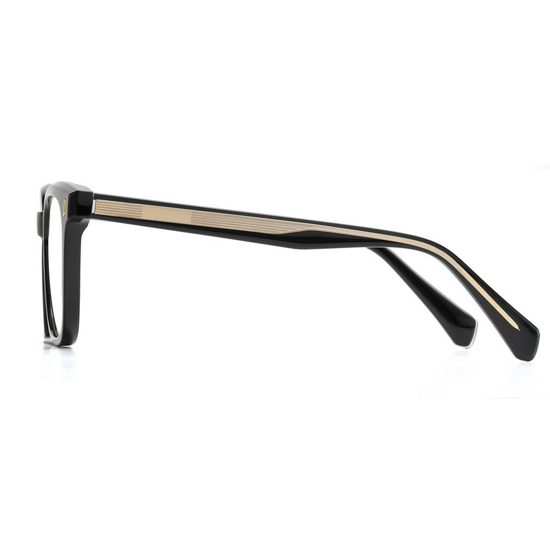 Swanwick modni muški retro okvir za naočale muški optički ženski antiplavo svjetlo acetat ženske tr90 naočale kvadratne prozirne crne