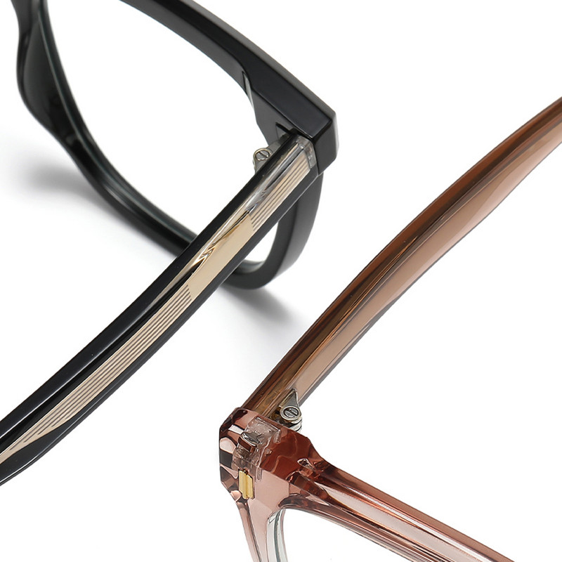 Swanwick modni muški retro okvir za naočale muški optički ženski antiplavo svjetlo acetat ženske tr90 naočale kvadratne prozirne crne