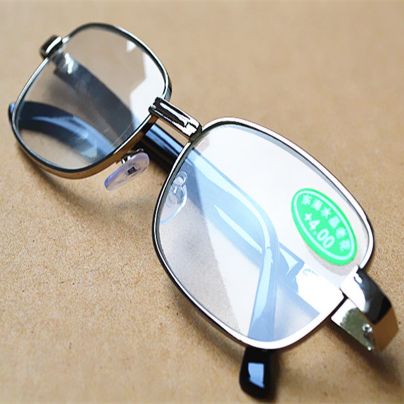 Nove naočale za čitanje od kristalnog stakla visoke razlučivosti ne boje se grebanja metalnih naočala za čitanje velikog okvira