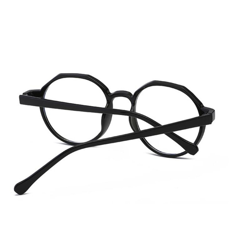 Retro apaļas optiskās brilles sievietēm Vīriešu modes dzidrs spogulis tuvredzība objektīvs tuvredzības brilles 0 -0,5 -1,0 -1,5 līdz -6,0