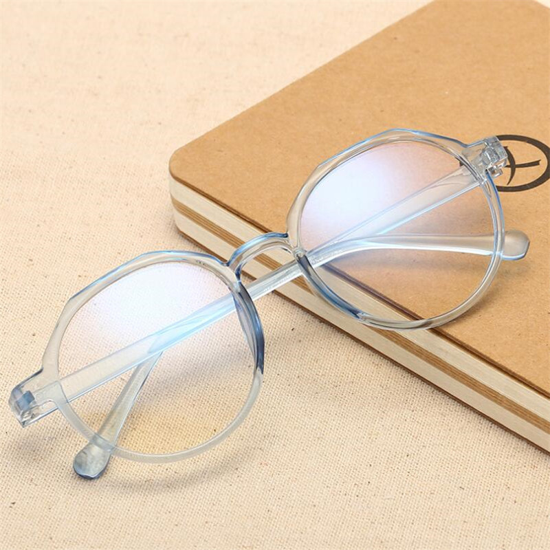 Retro apaļas optiskās brilles sievietēm Vīriešu modes dzidrs spogulis tuvredzība objektīvs tuvredzības brilles 0 -0,5 -1,0 -1,5 līdz -6,0