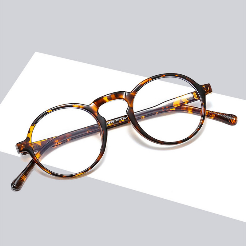 80352 Ретро кръгла рамка за очила против синя светлина Мъже Жени Оптични модни компютърни очила