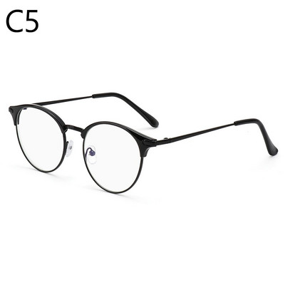 Vintage metāla brilles apaļš rāmis datora aizsargbrilles biroja brilles HD pret starojumu sievietēm vīriešiem modes tuvredzība Brilles