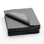 20 τμχ / Συσκευασία Μικροϊνών Cleaner Cloths 13*13cm Cleaning Cloth Glasses Φορητά γυαλιά ηλίου Μαύρο ύφασμα καθαριστικό αξεσουάρ γυαλιών