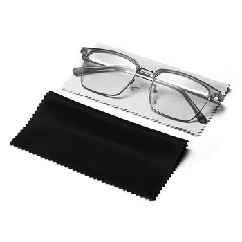 20 τμχ / Συσκευασία Μικροϊνών Cleaner Cloths 13*13cm Cleaning Cloth Glasses Φορητά γυαλιά ηλίου Μαύρο ύφασμα καθαριστικό αξεσουάρ γυαλιών