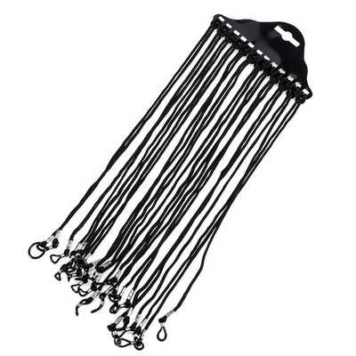 12kom Mješoviti/crni Žene Muškarci Protuklizne naočale Sunčane naočale Držač lančića Držač naočala Držač uzice Remen za oko vrata Uže Dodaci za naočale