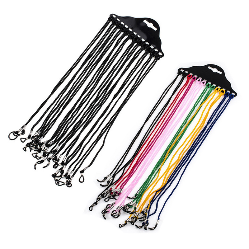 12kom Mješoviti/crni Žene Muškarci Protuklizne naočale Sunčane naočale Držač lančića Držač naočala Držač uzice Remen za oko vrata Uže Dodaci za naočale