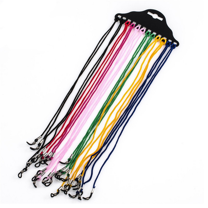 12kom Mješoviti/crni Žene Muškarci Protuklizne naočale Sunčane naočale Držač lančića Držač naočala Držač uzice Remen za oko vrata Uže Dodaci za naočale