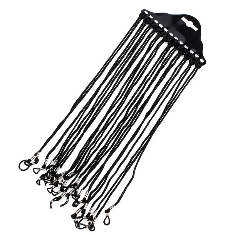 12kom Mješoviti/crni Žene Muškarci Protuklizne naočale Sunčane naočale Držač lančića Držač naočala Držač uzice Remen za oko vrata Uže Dodaci za naočale