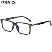 Swanwick TR90 dreptunghi rame de ochelari bărbați ochelari anti lumină albastră stil moda ochelari albastru computer european de înaltă calitate