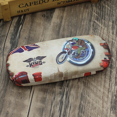 Komplet futrola za naočale s ispisom s tvrdom potporom od tkanine Kutija za sunčane naočale Puhasta unutrašnjost Zaštita od ogrebotina Britanski stil Dropship