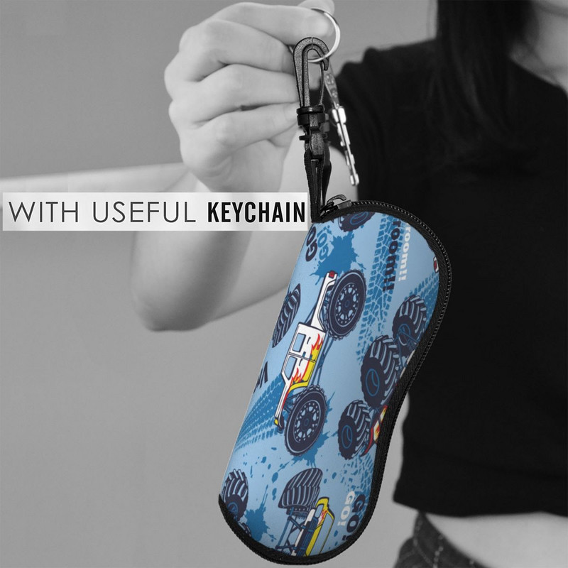 Akinių krepšys Apsauginis dėklas Monster Truck Automobiliai Moterys Vyrai Akinių dėklas Dėžutė Skaitymui Akiniai Dėžutės Priedai