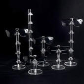 Statīvs akrila brilles displejs statīvs brilles displeja balsti Briļļu turētājs saulesbriļļu displeja statīvs caurspīdīgs briļļu statīvs