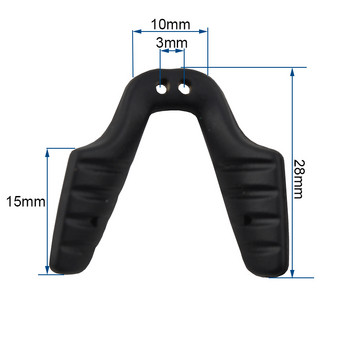 2 броя Силиконови очила Подложки за нос Черен държач за подложка за нос Аксесоари за очила Ремонт на очила Подмяна