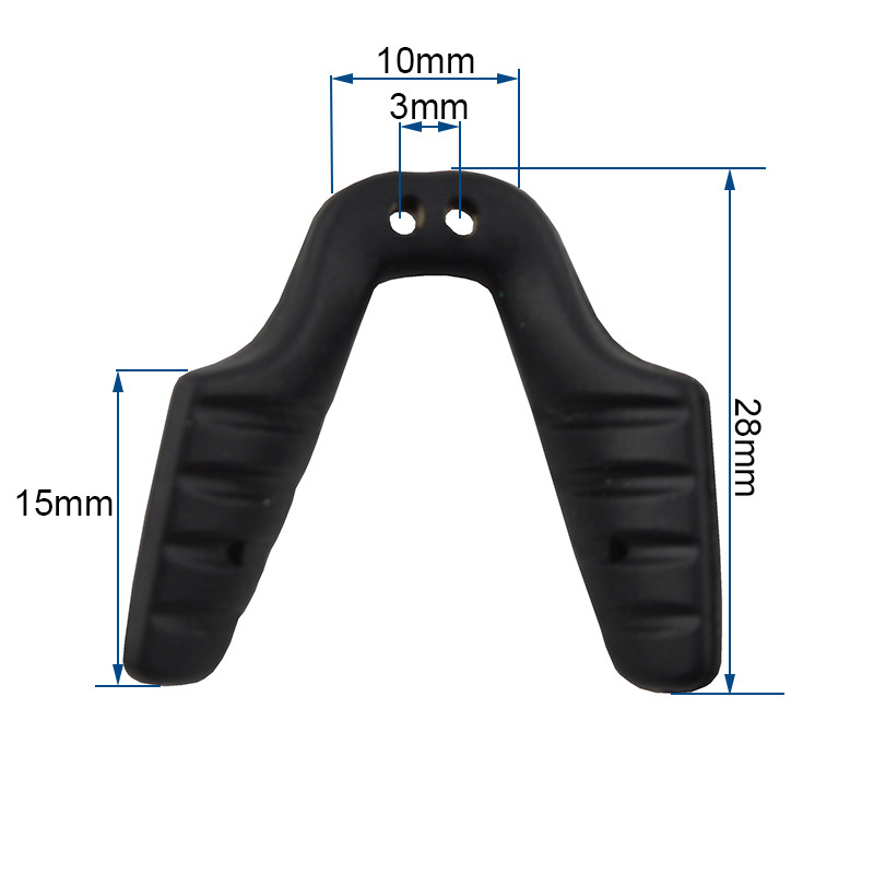 2 komada Silikonske naočale Jastučići za nos Crni držač jastučića za nos Dodaci za naočale Zamjena za popravak naočala