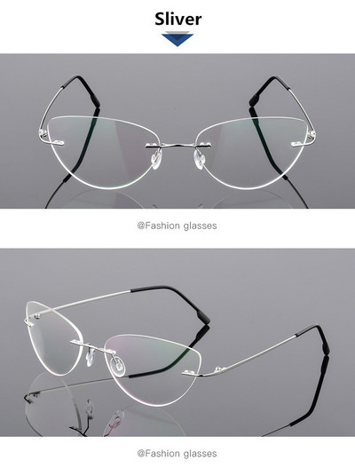 Cadru de ochelari pentru miopie, pliabil, ultra-ușor, cu memorie, din aliaj de titan, fără rame, pentru bărbați și femei, cadru de ochelari optici