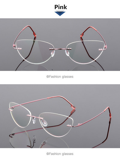 Cadru de ochelari pentru miopie, pliabil, ultra-ușor, cu memorie, din aliaj de titan, fără rame, pentru bărbați și femei, cadru de ochelari optici