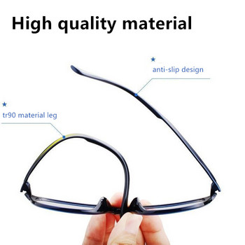 Tr90 Anti Blue Ray очила за четене Мъжки гъвкави висококачествени увеличителни пресбиопия Компютърни очила, очила Antifatigue 1.5 2.0
