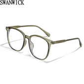 Swanwick suure raamiga anti-sinise valguse prillid naistele TR90 mood arvuti kandilised prillid raam meestele hall pruun läbipaistev objektiiv