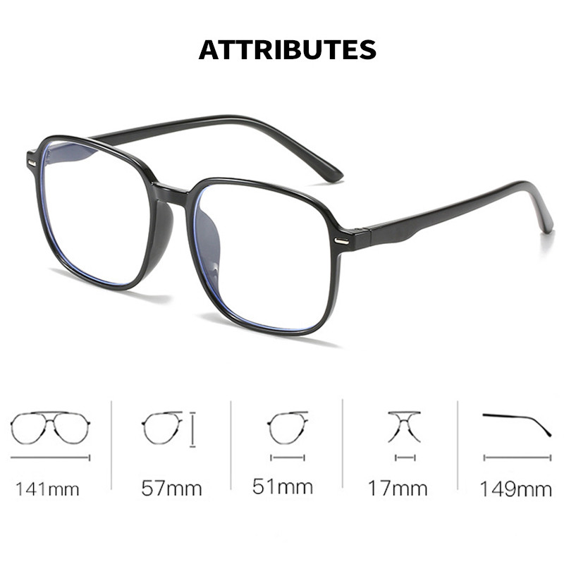 Seemfly -0,5 -1,0 -1,5 -2,0 -2,5 -3,0 -3,5 -4,0 Pabeigtas tuvredzība Brilles Vīriešiem Sievietēm Anti Blue Rays Kvadrātveida brilles ar tuvredzību