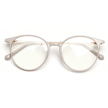 Peekaboo корейски стил голяма рамка за очила за мъже черни кафяви оптични очила TR90 за жени половин метални прозрачни аксесоари