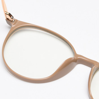 Peekaboo корейски стил голяма рамка за очила за мъже черни кафяви оптични очила TR90 за жени половин метални прозрачни аксесоари
