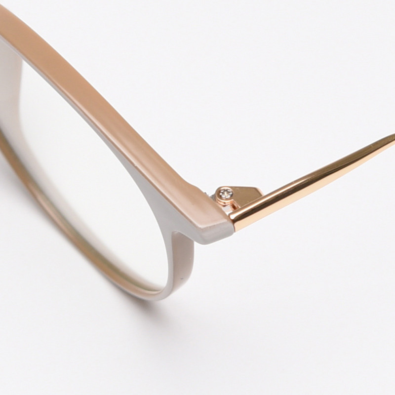 Peekaboo korejski veliki okvir za naočale za muškarce crno smeđe TR90 optičke naočale za žene polumetalni prozirni dodaci