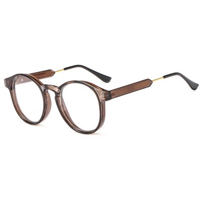 OEC CPO prozirne okrugle optičke naočale Ženske Muškarci Modni okviri za naočale s prozirnim lećama Ženski klasični crno-narančasti okviri za naočale