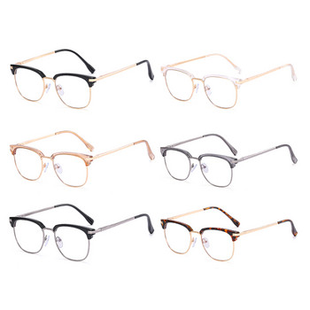 Swanwick мъжки очила против блокиране на синята светлина жени половин метална квадратна рамка за очила оптична TR90 прозрачна леща европейски стил злато