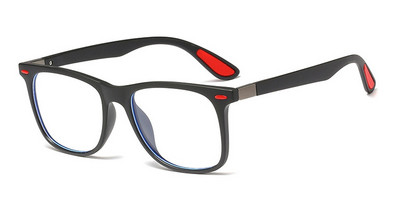 45843 TR90 Анти-синя светлина Квадратни рамки за очила Мъже Жени Оптични модни компютърни очила