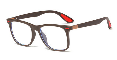 45843 TR90 Анти-синя светлина Квадратни рамки за очила Мъже Жени Оптични модни компютърни очила