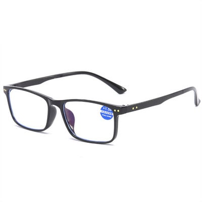 Kvadratiniai hiperopijos skaitymo akiniai Moteriški Vyriški akiniai prieš mėlyną šviesą Kompiuteriniai ikižiūriniai akiniai su Dioptrija Plus +1,0 1,5 2,0 2,5 3,0