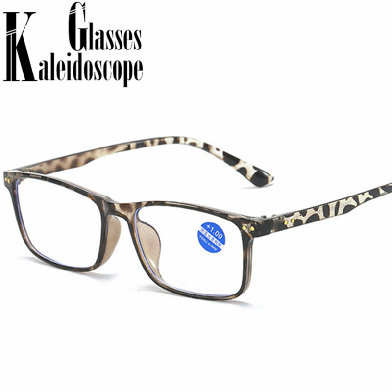 Kvadratiniai hiperopijos skaitymo akiniai Moteriški Vyriški akiniai prieš mėlyną šviesą Kompiuteriniai ikižiūriniai akiniai su Dioptrija Plus +1,0 1,5 2,0 2,5 3,0