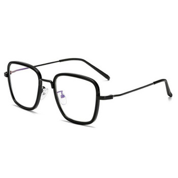 HOTOCHKI Μοντέρνα γυαλιά Unisex κατά της ακτινοβολίας Γυαλιά οράσεως Vintage στυλ Γυναικεία/Ανδρικά Δημοφιλή Στρογγυλά μεταλλικά γυαλιά καθαρού φακού