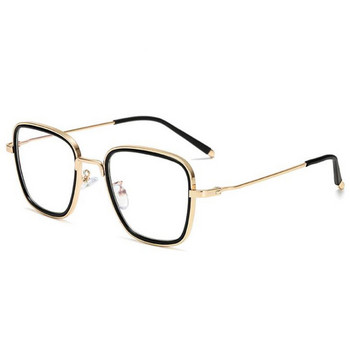 HOTOCHKI Μοντέρνα γυαλιά Unisex κατά της ακτινοβολίας Γυαλιά οράσεως Vintage στυλ Γυναικεία/Ανδρικά Δημοφιλή Στρογγυλά μεταλλικά γυαλιά καθαρού φακού