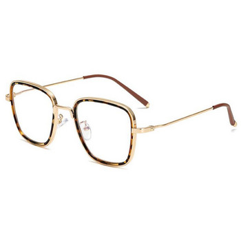 HOTOCHKI Модерни унисекс анти-радиационни очила Очила за ретро стил Жени/Мъже Популярни кръгли метални прозрачни очила рамка
