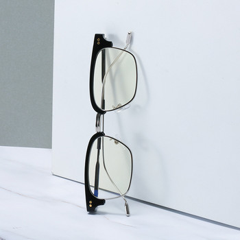 Нова ретро малка правоъгълна рамка за очила, модна ретро метална рамка, анти-сини очила за мъже, жени, малки квадратни слънчеви очила, мъж