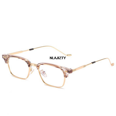 Novi retro mali pravokutni okvir za naočale Modni retro metalni okvir Anti-plave naočale za muškarce Žene Male kvadratne sunčane naočale Muške