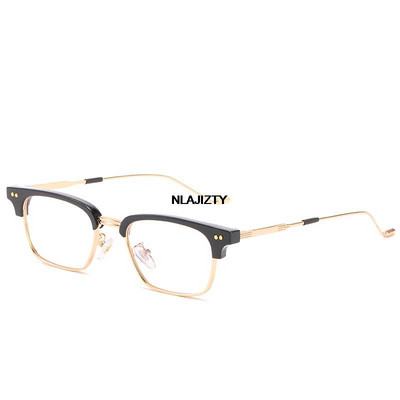 Novi retro mali pravokutni okvir za naočale Modni retro metalni okvir Anti-plave naočale za muškarce Žene Male kvadratne sunčane naočale Muške