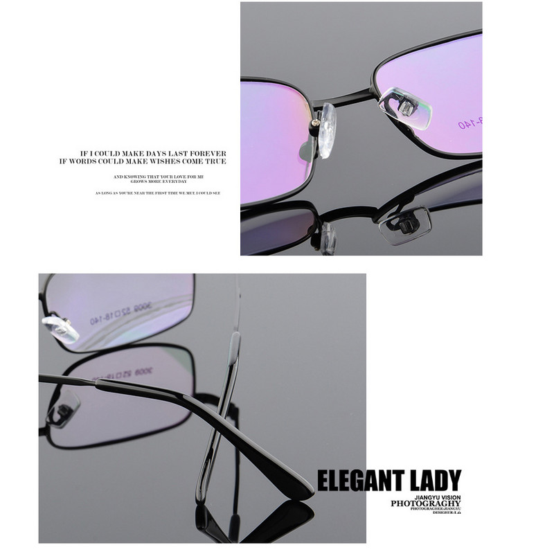 52-18-140 Muški i ženski četvrtasti okviri za optičke naočale od legure titana, okviri za dioptrijske naočale za kratkovidnost i dalekovidnost F3009