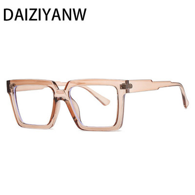 Četvrtasti modni veliki okvir Ženske leopard naočale Okvir Retro Jednostavne muške naočale za računalo protiv plave svjetlosti