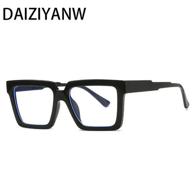 Četvrtasti modni veliki okvir Ženske leopard naočale Okvir Retro Jednostavne muške naočale za računalo protiv plave svjetlosti