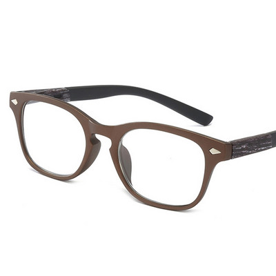 Mados skaitymo akiniai Vyrai Moteriški Medžio grūdeliai viso rėmo akiniai Presbyopical Kompiuterio akiniai Didinamieji akiniai +150+200+250