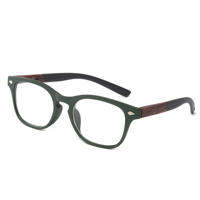 Mados skaitymo akiniai Vyrai Moteriški Medžio grūdeliai viso rėmo akiniai Presbyopical Kompiuterio akiniai Didinamieji akiniai +150+200+250