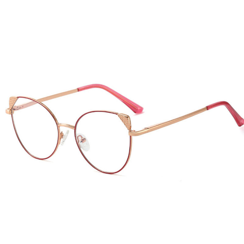 Seksi mačje oko protiv plave svjetlosti, metalni okviri za optičke naočale, muškarci, žene, modne računalne naočale 50977