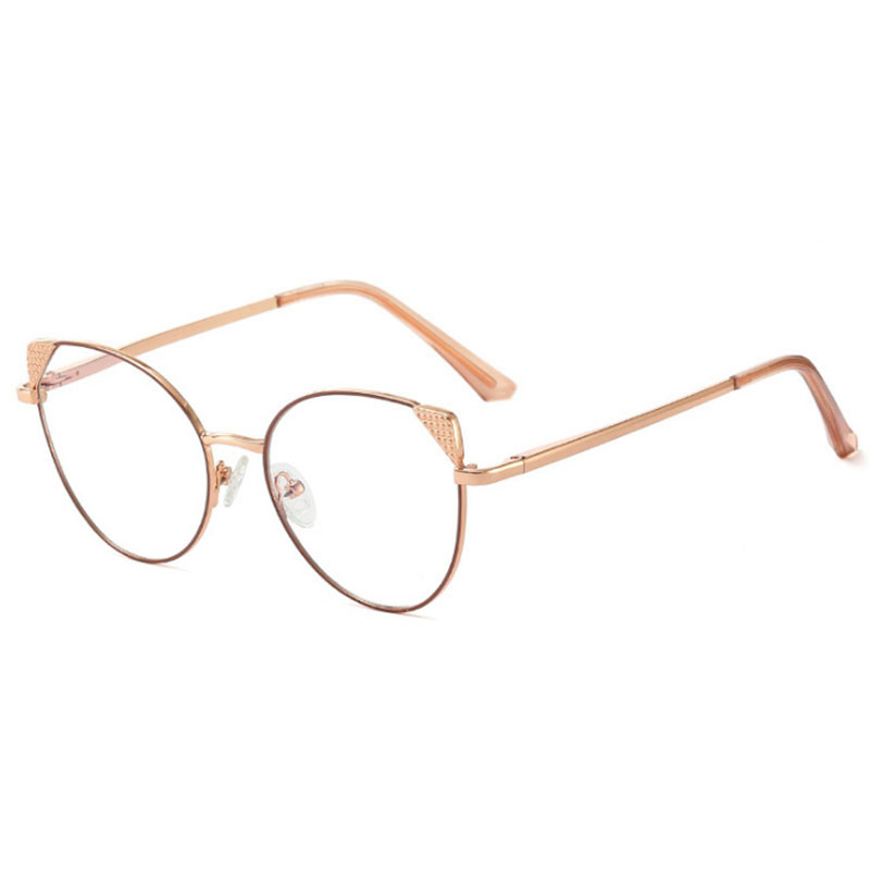 Seksi mačje oko protiv plave svjetlosti, metalni okviri za optičke naočale, muškarci, žene, modne računalne naočale 50977