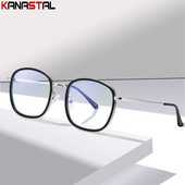 Ženske naočale za čitanje koje blokiraju plavo svjetlo Muške retro TR90 metalne kvadratne okvire za računalne naočale Optičke naočale protiv zračenja