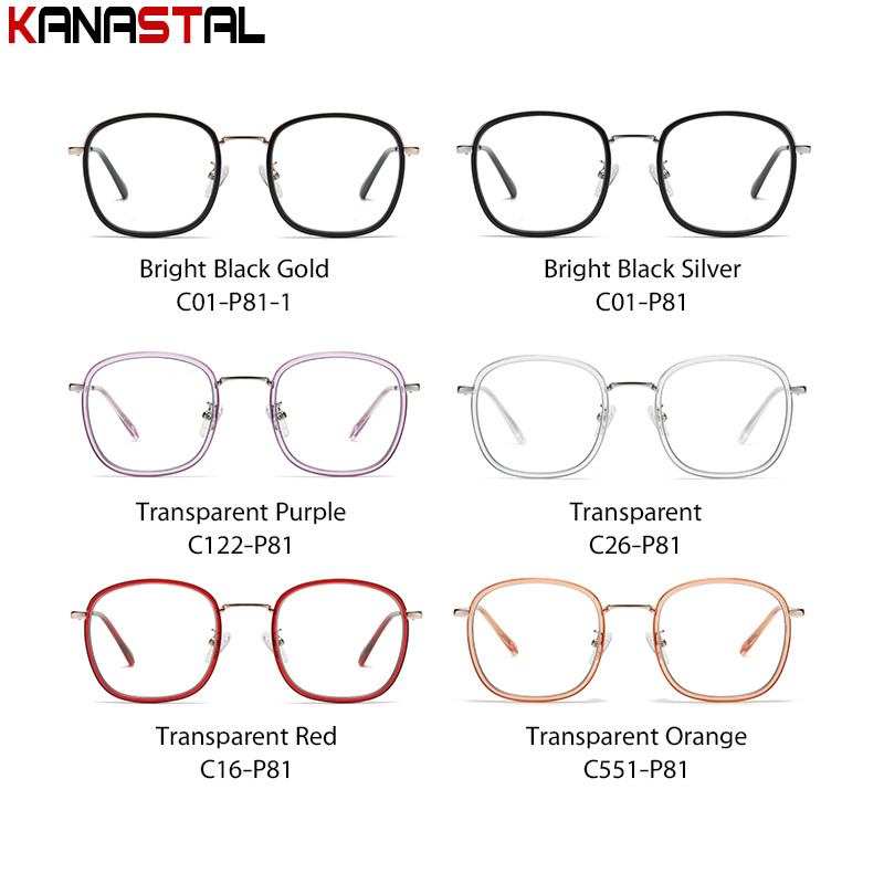 Ženske naočale za čitanje koje blokiraju plavo svjetlo Muške retro TR90 metalne kvadratne okvire za računalne naočale Optičke naočale protiv zračenja