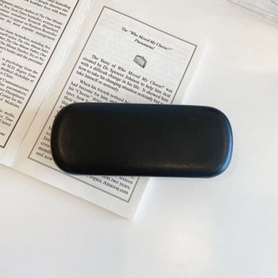 PU Δερμάτινη τετράγωνη κρέμα έγχρωμη θήκη γυαλιών μονόχρωμη θήκη γυαλιών ηλίου Student γυαλιά κουτί φορητό κουτί γυαλιών ηλίου