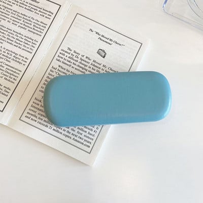 PU Δερμάτινη τετράγωνη κρέμα έγχρωμη θήκη γυαλιών μονόχρωμη θήκη γυαλιών ηλίου Student γυαλιά κουτί φορητό κουτί γυαλιών ηλίου